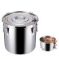 VEVOR Alcohol Still, 8 Gal / 30 L Stainless Steel Water Alcohol Distiller with Copper Coil, Home Brewing Refining Fermentation Kit with Thermometer & Pump, for Wine Whisky Brandy, Silver