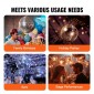 VEVOR Mirror Disco Ball, Μπάλα καθρέφτη 12 ιντσών με κρεμαστό δαχτυλίδι, Διακοσμήσεις Lightning Disco Ball Party, Ιδανικό για DJ Club, Σκηνή, Γάμο, Γενέθλια, Χριστούγεννα, Πρωτοχρονιά