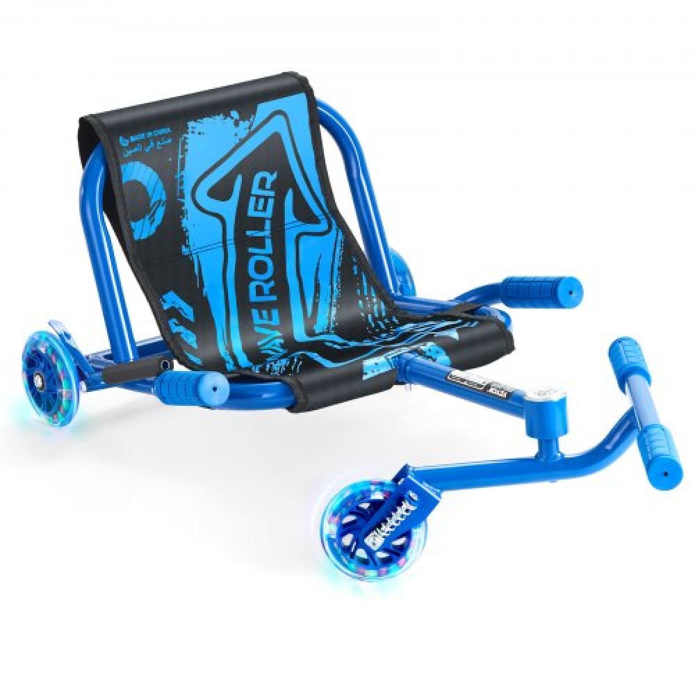 VEVOR Ride με Scooter, Χωρητικότητα φόρτωσης 132 lbs, Swing Side to Side για εκπληκτική οδήγηση με κίνηση Zig-Zag, Ride on Drifting Toy για Ηλικίες 4+, Βόλτες σε οποιαδήποτε σκληρή επιφάνεια για εσωτερικούς και εξωτερικούς χώρους, μπλε