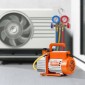 Αντλία κενού VEVOR, 141 L/min (5 CFM), Περιστροφική αντλία κενού με πτερύγια HVAC, για συστήματα R134a R22 R410a, Κιτ αντλίας κενού Auto AC με φιάλη λαδιού, για συντήρηση κλιματιστικών αυτοκινήτων Απαέρωση ρητίνης