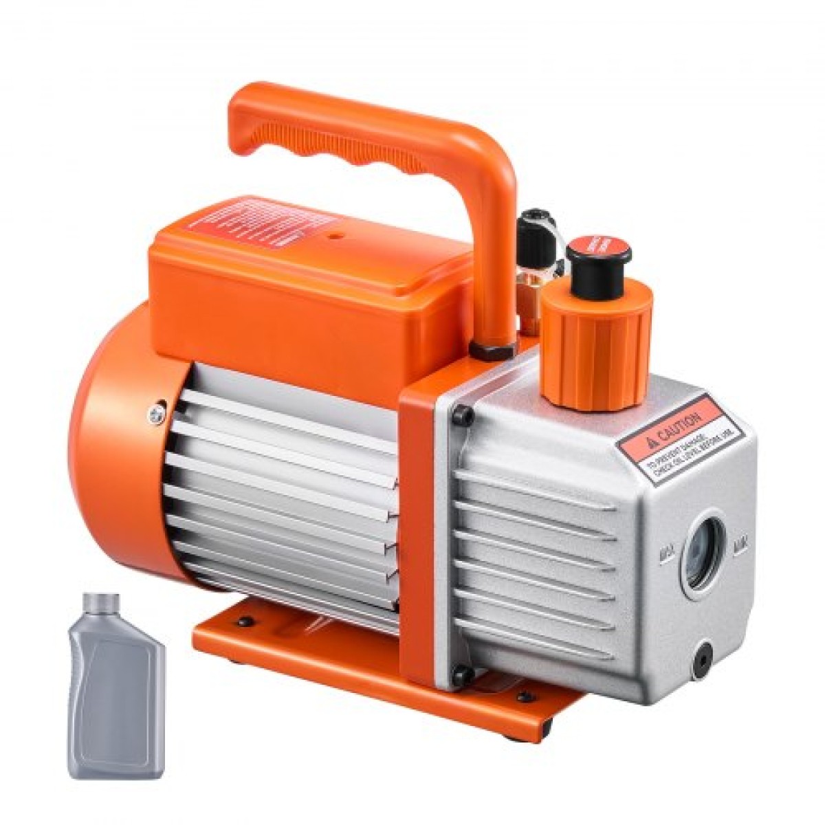 Αντλία κενού VEVOR, 141 L/min (5 CFM), Περιστροφική αντλία κενού με πτερύγια HVAC, για συστήματα R134a R22 R410a, Κιτ αντλίας κενού Auto AC με φιάλη λαδιού, για συντήρηση κλιματιστικών αυτοκινήτων Απαέρωση ρητίνης
