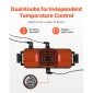 VEVOR Hot Pot with Grill, 2-in-1 Ηλεκτρικό Grill και Hot Pot 2-σε-1, Αποσπώμενο Hotpot Shabu-shabu με αντικολλητικό τηγάνι, Ξεχωριστός Διπλός Έλεγχος Θερμοκρασίας, Εσωτερικό Κορεατικό BBQ για 1-6 άτομα