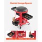 VEVOR Rolling Mechanic Stool με ρόδες, Χωρητικότητα 300 lbs Κάθισμα γκαράζ/Σκαμπί εργασίας, Επενδυμένο Roller Creeper Seat με σταθερό ύψος, δίσκος εργαλείων και 2 συρτάρια, για γκαράζ, κατάστημα & επισκευή αυτοκινήτων, κόκκινο+μαύρο