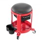 VEVOR Rolling Mechanic Stool με ρόδες, Χωρητικότητα 300 lbs Κάθισμα γκαράζ/Σκαμπί εργασίας, Επενδυμένο Roller Creeper Seat με σταθερό ύψος, δίσκος εργαλείων και 2 συρτάρια, για γκαράζ, κατάστημα & επισκευή αυτοκινήτων, κόκκινο+μαύρο