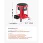 VEVOR Rolling Mechanic Stool με ρόδες, Χωρητικότητα 300 lbs Κάθισμα γκαράζ/Σκαμπί εργασίας, Επενδυμένο Roller Creeper Seat με σταθερό ύψος, δίσκος εργαλείων και 2 συρτάρια, για γκαράζ, κατάστημα & επισκευή αυτοκινήτων, κόκκινο+μαύρο