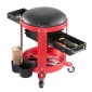 VEVOR Rolling Mechanic Stool με ρόδες, Χωρητικότητα 300 lbs Κάθισμα γκαράζ/Σκαμπί εργασίας, Επενδυμένο Roller Creeper Seat με σταθερό ύψος, δίσκος εργαλείων και 2 συρτάρια, για γκαράζ, κατάστημα & επισκευή αυτοκινήτων, κόκκινο+μαύρο