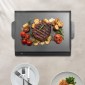 Σχάρα από ανθρακούχο χάλυβα VEVOR, Universal Flat Top Ορθογώνιο Πιάτο 22x16 ιντσών, Ψησταριά υγραερίου για ψησταριά BBQ, Teppanyaki, Φορητά Οικογενειακά Μαγειρικά Σκεύη, για Camping Tailgating Party, Μαύρο