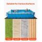VEVOR Rectangle Pool Liner Pad, 16 x 32 ft Pool Liner Pad για πισίνες πάνω από το έδαφος, εξαιρετικά παχύ στρώμα πισίνας, αποτρέπει τα τρυπήματα, ανακυκλωμένο υλικό γεωυφάσματος για υποστρώματα, παράταση ζωής της επένδυσης