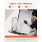 Ψησταριά VEVOR από ανοξείδωτο ατσάλι, 36x22 ιντσών Universal Flat Top Ορθογώνιο Πιάτο, Ψησταριά υγραερίου για ψησταριά BBQ, Teppanyaki, Φορητά Οικογενειακά Μαγειρικά Σκεύη με Χερούλι, για Camping Tailgating Party