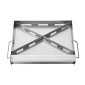Σχάρα από ανοξείδωτο ατσάλι VEVOR, 17x13 ιντσών Universal Flat Top Ορθογώνιο Πιάτο, Ψησταριά υγραερίου για ψησταριά BBQ, Teppanyaki, Φορητά Οικογενειακά Μαγειρικά Σκεύη με Λαβή, για Κάμπινγκ πάρτι