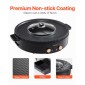 VEVOR Hot Pot with Grill, 1800W 2-in-1 Electric Smokeless Grill and Hot Pot, Κορεατικό BBQ Shabu Shabu Hotpot με ξεχωριστό διπλό έλεγχο θερμοκρασίας, αντικολλητικό τηγάνι, για 2-8 άτομα Οικογενειακή τραπεζαρία