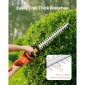 VEVOR Electric Hedge Trimmer, 1200 RPM, Cordless Hedge Trimmer για Low Branch, 20V 2A Battery, Bush Trimmer with 20 in Dual Action Blade & Secure Design, Gardening Trimmer for Yard Lawn Care