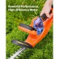 VEVOR Electric Hedge Trimmer, 1200 RPM, Cordless Hedge Trimmer για Low Branch, 20V 2A Battery, Bush Trimmer with 20 in Dual Action Blade & Secure Design, Gardening Trimmer for Yard Lawn Care