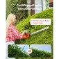 VEVOR Electric Hedge Trimmer, 1200 RPM, Cordless Hedge Trimmer για Low Branch, 20V 2A Battery, Bush Trimmer with 20 in Dual Action Blade & Secure Design, Gardening Trimmer for Yard Lawn Care