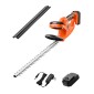 VEVOR Electric Hedge Trimmer, 1200 RPM, Cordless Hedge Trimmer για Low Branch, 20V 2A Battery, Bush Trimmer with 20 in Dual Action Blade & Secure Design, Gardening Trimmer for Yard Lawn Care