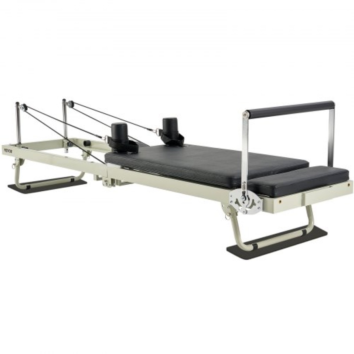 VEVOR Πτυσσόμενο Pilates Reformer, Μηχάνημα προπόνησης Pilates για χρήση στο στούντιο στο σπίτι στο γυμναστήριο, κρεβάτι Pilates με διπλή αντίσταση-ελατήριο & κορδόνι, σετ Reformer για προχωρημένους χρήστες και αρχάριους, έως 400 LBS