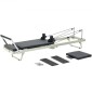 VEVOR Πτυσσόμενο Pilates Reformer, Μηχάνημα προπόνησης Pilates για χρήση στο στούντιο στο σπίτι στο γυμναστήριο, κρεβάτι Pilates με διπλή αντίσταση-ελατήριο & κορδόνι, σετ Reformer για προχωρημένους χρήστες και αρχάριους, έως 400 LBS