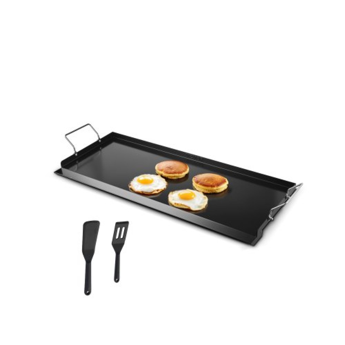 Σχάρα από ανθρακούχο χάλυβα VEVOR, 32x14 ιντσών Universal Flat Top Ορθογώνιο Πιάτο, Ψησταριά υγραερίου για ψησταριά BBQ, Teppanyaki, Φορητά Οικογενειακά Μαγειρικά Σκεύη με Χερούλι, για Camping Tailgating Party