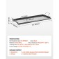 Σχάρα από ανθρακούχο χάλυβα VEVOR, 32x14 ιντσών Universal Flat Top Ορθογώνιο Πιάτο, Ψησταριά υγραερίου για ψησταριά BBQ, Teppanyaki, Φορητά Οικογενειακά Μαγειρικά Σκεύη με Χερούλι, για Camping Tailgating Party