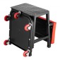 VEVOR Mechanic Stool, χωρητικότητας 300 lbs Κάθισμα γκαράζ/Σκαμπάκι εργασίας με ρόδες, περιστρεφόμενο σκαμπό εργαστηρίου 360° με δίσκο εργαλείων, Mechanics Creeper Seat/Step Stool, για γκαράζ, κατάστημα & επισκευή αυτοκινήτων, μαύρο