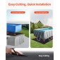 VEVOR Rectangle Pool Liner Pad, 12 x 24 ft Pool Liner Pad για πισίνες πάνω από το έδαφος, εξαιρετικά παχύ στρώμα πισίνας, αποτρέπει τρυπήματα, ανακυκλωμένο υλικό γεωυφάσματος για υποστρώματα, παράταση ζωής της επένδυσης