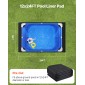 VEVOR Rectangle Pool Liner Pad, 12 x 24 ft Pool Liner Pad για πισίνες πάνω από το έδαφος, εξαιρετικά παχύ στρώμα πισίνας, αποτρέπει τρυπήματα, ανακυκλωμένο υλικό γεωυφάσματος για υποστρώματα, παράταση ζωής της επένδυσης