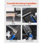 Μεταλλικός Τόρνος VEVOR, 203 x 406 mm (8 x 16 ίντσες), Μηχάνημα τόρνου πάγκου 550 W, μεταβλητή ταχύτητα 0-2500 σ.α.λ., με 0,0076 mm (0,0003 ίντσες) Ακρίβεια άξονα μετάλλου, για επεξεργασία ανταλλακτικών ακριβείας από ξύλο Impaderial/Soft Metric