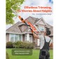 VEVOR Electric Hedge Trimmer, 1200 RPM, 6,2 - 7,8 Ft Extendable, Pole Hedge Trimmer for High Branch, μπαταρία 20V, Cordless Hedge Trimmer με 20 in Blade, 5 γωνίες ρυθμιζόμενες για Yard Garden