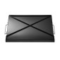 Σχάρα από ανθρακούχο χάλυβα VEVOR, 24x16 ιντσών Universal Flat Top Ορθογώνιο Πιάτο, Ψησταριά υγραερίου για ψησταριά BBQ, Teppanyaki, Φορητά Οικογενειακά Μαγειρικά Σκεύη με Χερούλι, για Camping Tailgating Party