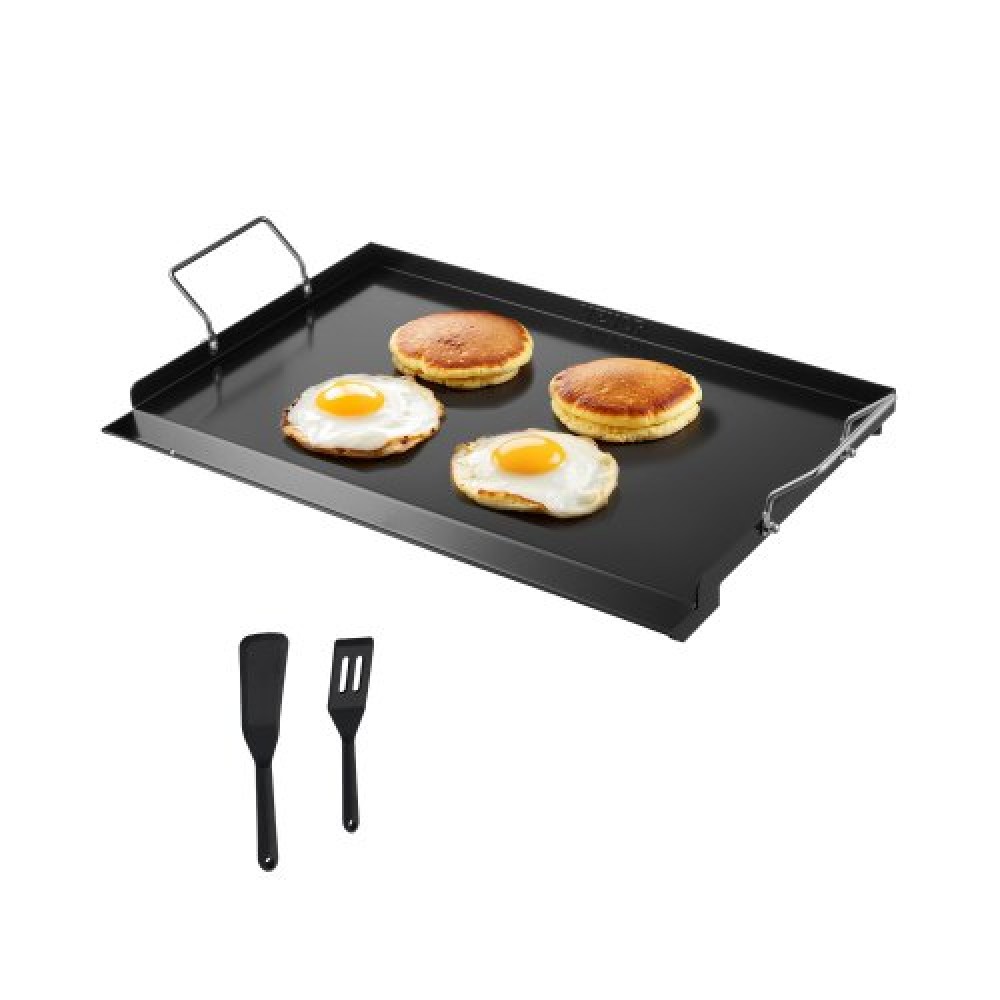 VEVOR 24x16 in Flat Top Griddle Carbon Steel Universal BBQ Grill Pan Cookware