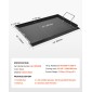 Σχάρα από ανθρακούχο χάλυβα VEVOR, 24x16 ιντσών Universal Flat Top Ορθογώνιο Πιάτο, Ψησταριά υγραερίου για ψησταριά BBQ, Teppanyaki, Φορητά Οικογενειακά Μαγειρικά Σκεύη με Χερούλι, για Camping Tailgating Party