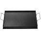 Σχάρα από ανθρακούχο χάλυβα VEVOR, 24x16 ιντσών Universal Flat Top Ορθογώνιο Πιάτο, Ψησταριά υγραερίου για ψησταριά BBQ, Teppanyaki, Φορητά Οικογενειακά Μαγειρικά Σκεύη με Χερούλι, για Camping Tailgating Party