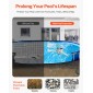 VEVOR Oval Pad Liner Pool, 12 x 24 ft Pool Liner Pad για πισίνες πάνω από το έδαφος, εξαιρετικά παχύ χαλάκι πισίνας, αποτρέπει τρυπήματα, ανακυκλωμένο υλικό γεωυφάσματος για υποστρώματα, παρατείνει τη διάρκεια ζωής της επένδυσης