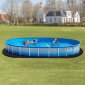 VEVOR Oval Pad Liner Pool, 12 x 24 ft Pool Liner Pad για πισίνες πάνω από το έδαφος, εξαιρετικά παχύ χαλάκι πισίνας, αποτρέπει τρυπήματα, ανακυκλωμένο υλικό γεωυφάσματος για υποστρώματα, παρατείνει τη διάρκεια ζωής της επένδυσης