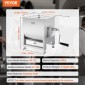 Χειροκίνητος αναδευτήρας κρέατος VEVOR, Εξοπλισμός Επεξεργασίας Κρέατος Σταθερής Δεξαμενής 60 λίτρων (Ανάμιξη Max 60 LBS για κρέας), Μίξερ κρέατος από ανοξείδωτο χάλυβα, Μηχάνημα ανάμειξης λουκάνικων με μειωτήρα ταχυτήτων με λαβή καπακιού, μίξερ χειρός μο