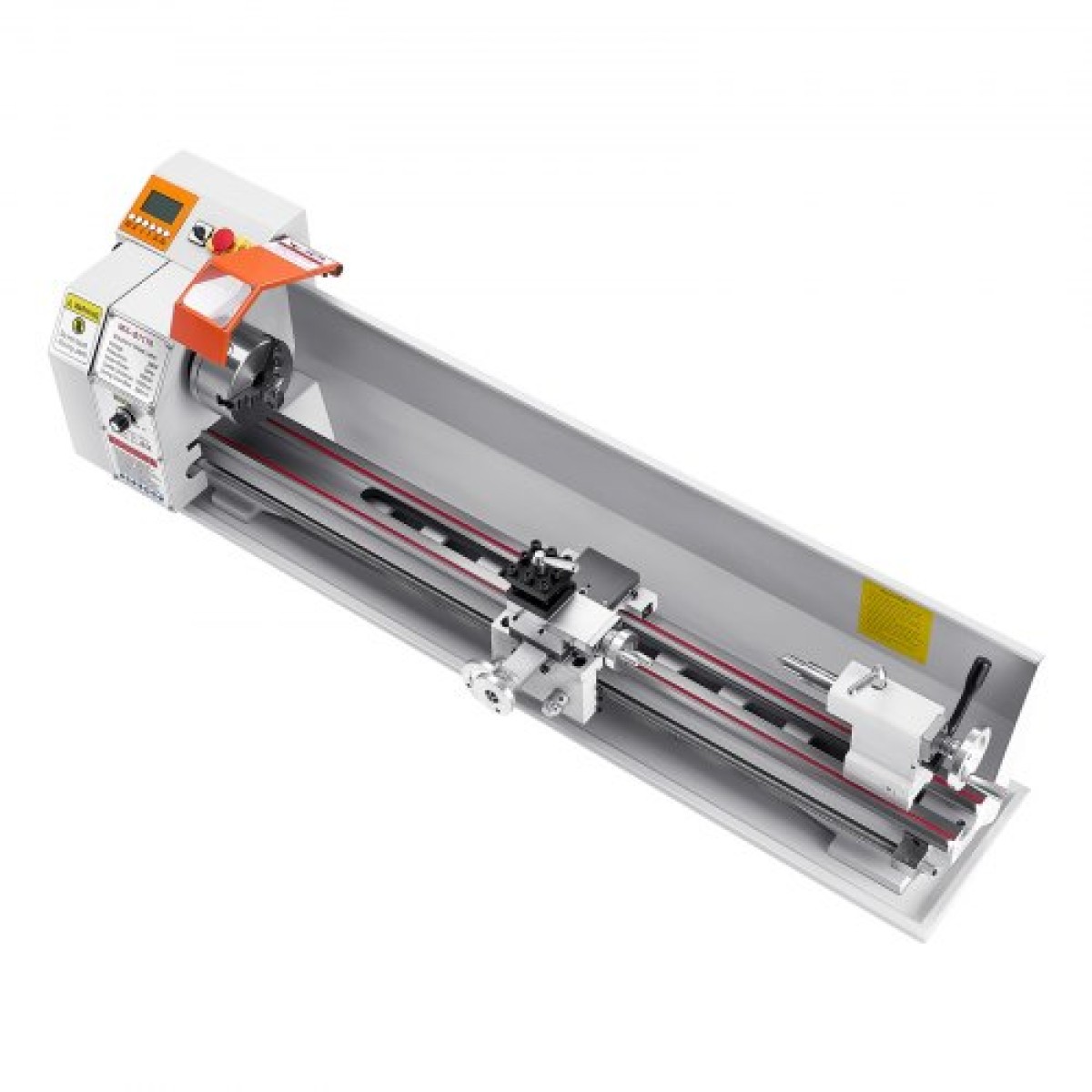 Μεταλλικός τόρνος VEVOR, 220 x 1000 mm (8,7 x 39 ίντσες), Ισχυρός μεταλλικός τόρνος πάγκου ακριβείας, αυτόματη τροφοδοσία, μεταβλητή ταχύτητα 0-2500 rpm, κινητήρας χωρίς ψήκτρες 1250 W, για επεξεργασία εξαρτημάτων ακριβείας, μαλακά μέταλλα, πλαστικά ξύλου
