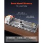 Μεταλλικός τόρνος VEVOR, 220 x 1000 mm (8,7 x 39 ίντσες), Ισχυρός μεταλλικός τόρνος πάγκου ακριβείας, αυτόματη τροφοδοσία, μεταβλητή ταχύτητα 0-2500 rpm, κινητήρας χωρίς ψήκτρες 1250 W, για επεξεργασία εξαρτημάτων ακριβείας, μαλακά μέταλλα, πλαστικά ξύλου