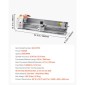 Μεταλλικός τόρνος VEVOR, 220 x 1000 mm (8,7 x 39 ίντσες), Ισχυρός μεταλλικός τόρνος πάγκου ακριβείας, αυτόματη τροφοδοσία, μεταβλητή ταχύτητα 0-2500 rpm, κινητήρας χωρίς ψήκτρες 1250 W, για επεξεργασία εξαρτημάτων ακριβείας, μαλακά μέταλλα, πλαστικά ξύλου