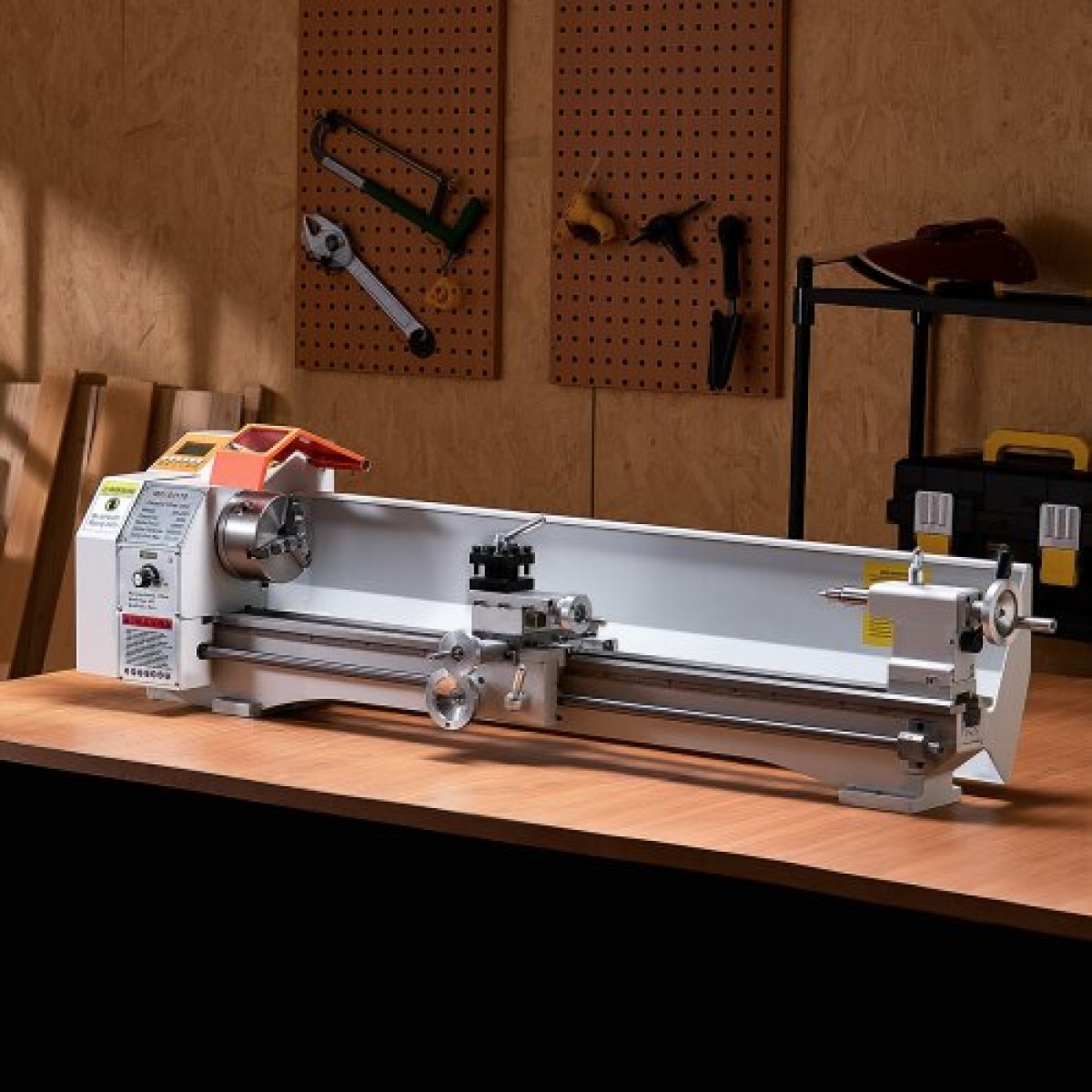 Μεταλλικός τόρνος VEVOR, 220 x 1000 mm (8,7 x 39 ίντσες), Ισχυρός μεταλλικός τόρνος πάγκου ακριβείας, αυτόματη τροφοδοσία, μεταβλητή ταχύτητα 0-2500 rpm, κινητήρας χωρίς ψήκτρες 1250 W, για επεξεργασία εξαρτημάτων ακριβείας, μαλακά μέταλλα, πλαστικά ξύλου