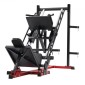Μηχάνημα VEVOR Leg Press Hack Squat, Ρυθμιζόμενο σύνθετο πρέσας ποδιών με γραμμικό ρουλεμάν και αποθήκευση βάρους, ειδικό κάτω μέρος του σώματος για γυμναστήριο στο σπίτι, εξοπλισμός άσκησης ποδιών για τετρακέφαλους, οπίσθιους μηριαίους, γλουτούς, γάμπα
