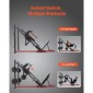 Μηχάνημα VEVOR Leg Press Hack Squat, Ρυθμιζόμενο σύνθετο πρέσας ποδιών με γραμμικό ρουλεμάν και αποθήκευση βάρους, ειδικό κάτω μέρος του σώματος για γυμναστήριο στο σπίτι, εξοπλισμός άσκησης ποδιών για τετρακέφαλους, οπίσθιους μηριαίους, γλουτούς, γάμπα
