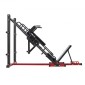 Μηχάνημα VEVOR Leg Press Hack Squat, Ρυθμιζόμενο σύνθετο πρέσας ποδιών με γραμμικό ρουλεμάν και αποθήκευση βάρους, ειδικό κάτω μέρος του σώματος για γυμναστήριο στο σπίτι, εξοπλισμός άσκησης ποδιών για τετρακέφαλους, οπίσθιους μηριαίους, γλουτούς, γάμπα