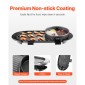 VEVOR Hot Pot with Grill, 2-in-1 2-in-1 Electric Smokeless Grill and Hot Pot, Κορεατικό BBQ Shabu Shabu Hotpot με ξεχωριστό διπλό έλεγχο θερμοκρασίας, αντικολλητικό τηγάνι, για 1-6 άτομα Οικογενειακό δείπνο