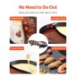 VEVOR Hot Pot with Grill, 2-in-1 2-in-1 Electric Smokeless Grill and Hot Pot, Κορεατικό BBQ Shabu Shabu Hotpot με ξεχωριστό διπλό έλεγχο θερμοκρασίας, αντικολλητικό τηγάνι, για 1-6 άτομα Οικογενειακό δείπνο