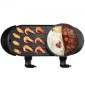 VEVOR Hot Pot with Grill, 2-in-1 2-in-1 Electric Smokeless Grill and Hot Pot, Κορεατικό BBQ Shabu Shabu Hotpot με ξεχωριστό διπλό έλεγχο θερμοκρασίας, αντικολλητικό τηγάνι, για 1-6 άτομα Οικογενειακό δείπνο