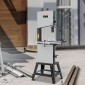 Πριόνι ταινίας VEVOR, 340 mm / 13,39 ιντσών, πριόνι πάγκου με βάση, 440-846 σ.α.λ. συνεχούς βιώσιμης ταχύτητας, 1100 W 1,5 HP, 220 V, βελτιστοποιημένο φως εργασίας και μετρητή κοπής, για επεξεργασία ξύλου χαλκού μετάλλου αλουμινίου
