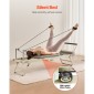 VEVOR Πτυσσόμενο Pilates Reformer, Μηχάνημα προπόνησης Pilates για χρήση στο στούντιο στο σπίτι στο γυμναστήριο, κρεβάτι Pilates με διπλή αντίσταση-ελατήριο & κορδόνι, σετ Reformer για προχωρημένους χρήστες και αρχάριους, έως 400 LBS