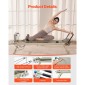 VEVOR Πτυσσόμενο Pilates Reformer, Μηχάνημα προπόνησης Pilates για χρήση στο στούντιο στο σπίτι στο γυμναστήριο, κρεβάτι Pilates με διπλή αντίσταση-ελατήριο & κορδόνι, σετ Reformer για προχωρημένους χρήστες και αρχάριους, έως 400 LBS
