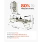 VEVOR Πτυσσόμενο Pilates Reformer, Μηχάνημα προπόνησης Pilates για χρήση στο στούντιο στο σπίτι στο γυμναστήριο, κρεβάτι Pilates με διπλή αντίσταση-ελατήριο & κορδόνι, σετ Reformer για προχωρημένους χρήστες και αρχάριους, έως 400 LBS