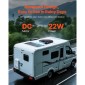Ανεμιστήρας VEVOR RV, 14 ιντσών ανεμιστήρα οροφής RV 12V, ισχυρός αναστρέψιμος ανεμιστήρας 10 ταχυτήτων με τηλεχειριστήριο, ενσωματωμένο κάλυμμα βροχής, ηλεκτρικό επάνω καπάκι, λεπίδα ανεμιστήρα 12 ιντσών, χωράει σε ανοίγματα οροφής 14 x 14 ιντσών